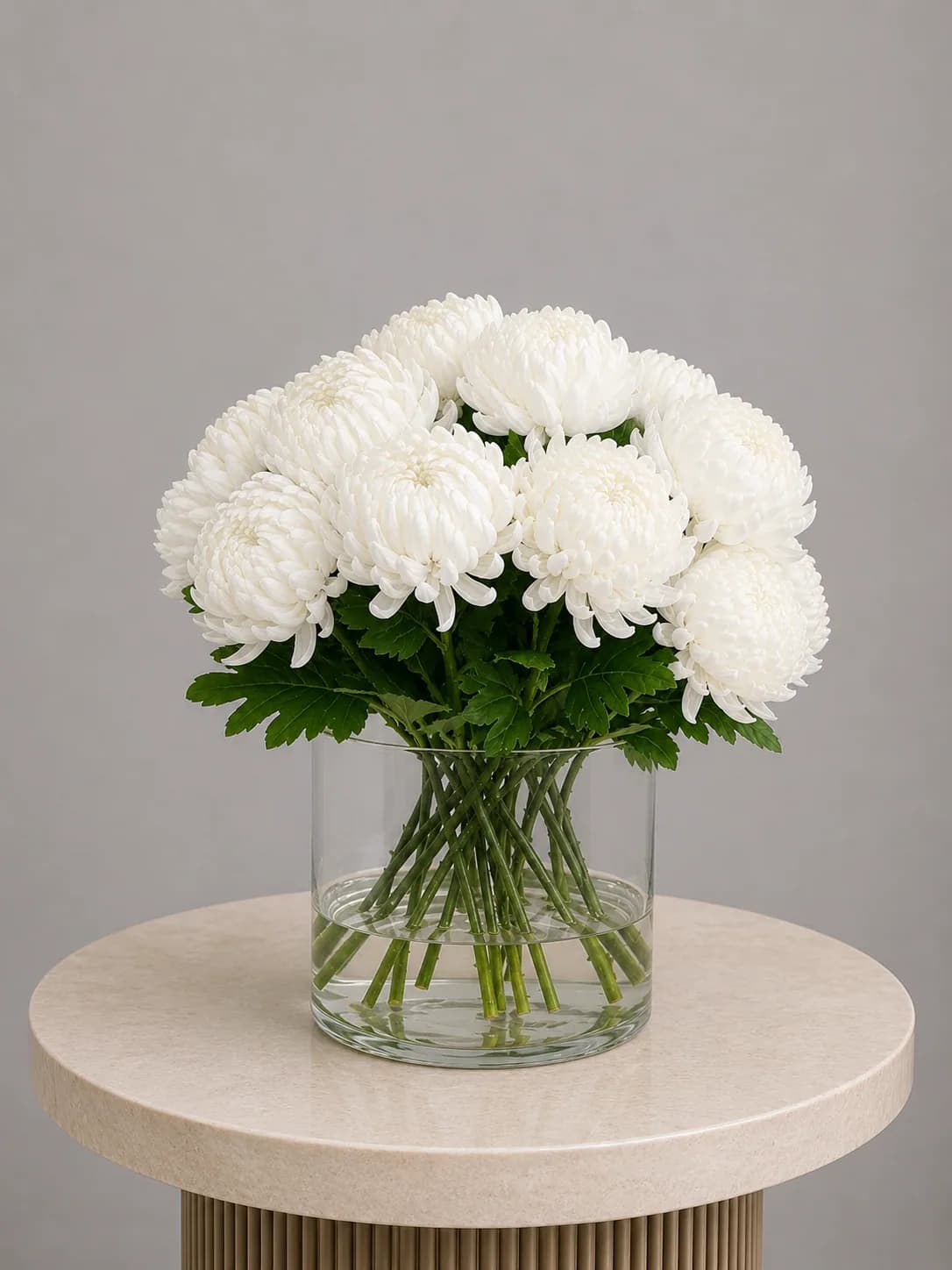 Artificial Protea in Glass Vase | ZAHRÁ Home Dubai